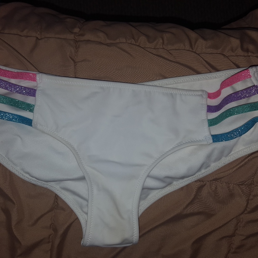 Victoria's Secret rainbow White bikini Bottom s